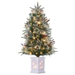 3ft Small Christmas Tree Pre-Lit Artificial Christmas Tree With 78 Led Lights, Snow Flocked Xmas Tree W/Base, Timer Function, Battery Operated 16 3ft Small Christmas Tree Pre-Lit Artificial Christmas Tree With 78 Led Lights, Snow Flocked Xmas Tree W/Base, Timer Function, Battery Operated -Homfan GUEST cc1777ca 5b05 4e07 b4af fbb09cbac0f1