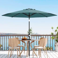 Homfan 9Ft Patio Umbrella - 8 Sturdy Ribs Outdoor Table Umbrella With Crank Lift & Push Button Tilt - Market Umbrella For Pool, Deck, Yard, Garden 33 Homfan 9Ft Patio Umbrella - 8 Sturdy Ribs Outdoor Table Umbrella With Crank Lift & Push Button Tilt - Market Umbrella For Pool, Deck, Yard, Garden -Homfan GUEST ce7aeefe a67d 4bf4 8f16 ef775036be4b
