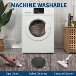 Kitchen Rugs Non Slip Washable Striped Indoor Outdoor Carpet For Hallway Laundry Bedroom Bedside Entryway Foyer Dining Office Brown -Homfan GUEST cffa52d3 1749 4265 8873 c14b0b124cf1