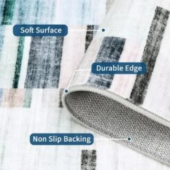 Washable Runner Rug Non Slip Kitchen Rugs Modern Ndoor Entryway Rug Farmhouse Soft Bath Mat Stain Resistant Carpet For Bedroom Hallway Laundry -Homfan GUEST d11d67fe 2231 49bf aab2 f4336a0fa87d