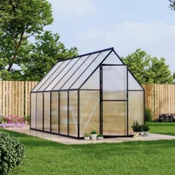 Homfan Aluminum Polycarbonate Greenhouse W/ Roof Vent - Heavy Duty Quick Setup Walk-in Greenhouse Kit For Outdoors 18 Homfan Aluminum Polycarbonate Greenhouse W/ Roof Vent - Heavy Duty Quick Setup Walk-in Greenhouse Kit For Outdoors -Homfan GUEST d48a72c1 4b4a 44e5 8c5d add8db0743de
