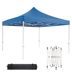 10x10 Pop Up Canopy,Heavy Duty Canopy, Easy Up Gazebos With Wheel Bags,UV Resistant Waterproof,for Outdoor Events, Patio, Backyard, Party, Camping -Homfan GUEST dbc7d7ca 3594 4739 83cb 1adb48a95f74