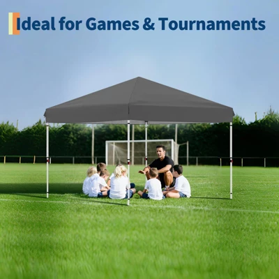 10'x10' Pop Up Canopy, Waterproof & UV-Resistant Outdoor Canopy With Center Lock And 1 Sidewalls, For Picnics, Camping, Beach, And Outdoor Gatherings 9 10'x10' Pop Up Canopy, Waterproof & UV-Resistant Outdoor Canopy With Center Lock And 1 Sidewalls, For Picnics, Camping, Beach, And Outdoor Gatherings - Image 7