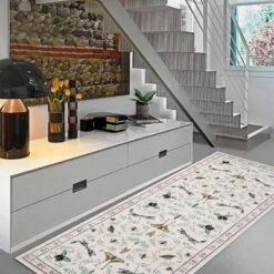 Machine Washable Rug - Low Pile Non-Slip, Ultra-Thin Soft Area Rug For Living Room, Bedroom, Nursery, Playroom & Office -Homfan GUEST e18043ab dea0 42f2 87e0 74109edf3340