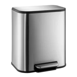 Homfan 50L Trash Can, Slim Rectangular Step-On Stainless Steel Garbage Soft-Close Lid, Anti-Fingerprint Surface -Homfan GUEST e390724c e83a 41e9 be04 2438eac48bb5