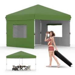 Pop Up Canopy - Easy Up Camping Tent With One Roller Bag, 3 Adjustable Height, 4 Weight Bags For Deck, Garden, Sports, Beach, Party 35 Pop Up Canopy - Easy Up Camping Tent With One Roller Bag, 3 Adjustable Height, 4 Weight Bags For Deck, Garden, Sports, Beach, Party -Homfan GUEST e6d55897 3c1e 4fb1 a7ee 6887e68d5c4c