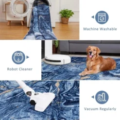 Boho Vintage Abstract Area Rug Machine Washable, Non-Slip Low Pile Carpet For Living Room Dining Room Kids Room Farmhouse Decor -Homfan GUEST e7ddac65 9fc1 4416 ae93 8f0809e7dc7c