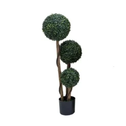 1pc Topiary Trees Artificial Outdoor, 35"/45" Milan Grass Ball Topiary Trees, Fake Greenery Tree With Planter Pot For Home, Office, Porch Decor 14 1pc Topiary Trees Artificial Outdoor, 35"/45" Milan Grass Ball Topiary Trees, Fake Greenery Tree With Planter Pot For Home, Office, Porch Decor -Homfan GUEST ea3a4156 6b59 45d7 b2c1 78b58d0391e0