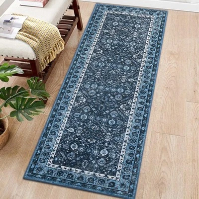 Vintage Runner Rug – Washable Non-Slip Hallway & Entryway Rug, Soft Non-Shedding Low Pile Indoor Carpet, Foldable Kitchen & Laundry Runner Rug 5 Vintage Runner Rug – Washable Non-Slip Hallway & Entryway Rug, Soft Non-Shedding Low Pile Indoor Carpet, Foldable Kitchen & Laundry Runner Rug - Image 3