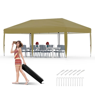 Pop Up Canopy - Easy Up Camping Tent With One Roller Bag, 3 Adjustable Height, 4 Weight Bags For Deck, Garden, Sports, Beach, Party 21 Pop Up Canopy - Easy Up Camping Tent With One Roller Bag, 3 Adjustable Height, 4 Weight Bags For Deck, Garden, Sports, Beach, Party - Image 19