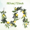 6 FT Artificial Lemon Garland – Summer & Spring Fake Fruit Garland With Lemons, Blueberries, Greenery & White Flowers, Faux Vine For Door 1 6 FT Artificial Lemon Garland – Summer & Spring Fake Fruit Garland With Lemons, Blueberries, Greenery & White Flowers, Faux Vine For Door -Homfan GUEST f64a735c 18c2 4dcb b11f 329e82f2b75a