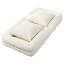 Adjustable Sofa Bed - 5-Position Recliner Chair W/ 2 Pillows For Adults & Pets - Comfy Living Room & Bedroom Lounger