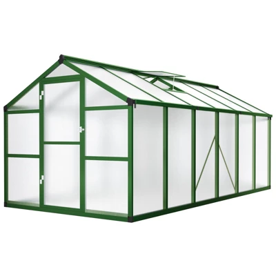 Greenhouse For Outdoors,Large Aluminum Greenhouses With Roof Vent And Quick Setup Structure,Greenhouse Heavy Duty With PC Panels, Walk-in Green Houses 7 Greenhouse For Outdoors,Large Aluminum Greenhouses With Roof Vent And Quick Setup Structure,Greenhouse Heavy Duty With PC Panels, Walk-in Green Houses - Image 5