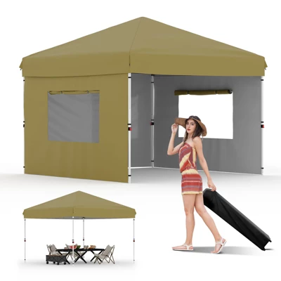 Pop Up Canopy - Easy Up Camping Tent With One Roller Bag, 3 Adjustable Height, 4 Weight Bags For Deck, Garden, Sports, Beach, Party 20 Pop Up Canopy - Easy Up Camping Tent With One Roller Bag, 3 Adjustable Height, 4 Weight Bags For Deck, Garden, Sports, Beach, Party - Image 18
